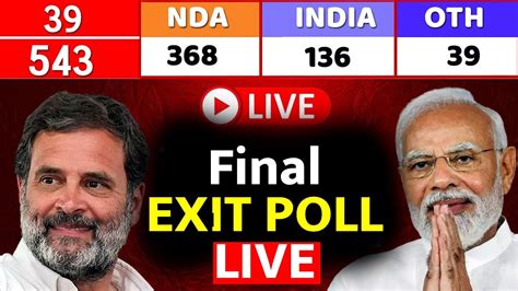 Lok Sabha Election Delhi Exit Poll 2024 Live अब तक का सबसे सटीक Exit Poll Nda Vs India Youtube