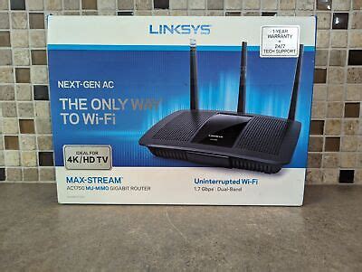 LINKSYS EA7300 MAX STREAM WIRELESS GIGABIT WIFI ROUTER DUAL BAND