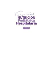 Guia de nutricion pediatrica hospitalaria pdf Guía NUTRICIÓN