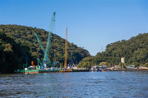 Obra Da Ponte De Guaratuba Atinge De Conclus O E Ganha C Meras De