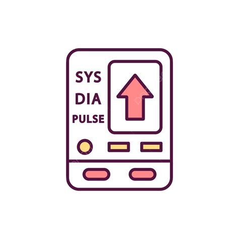 Esfigmomanômetro Ilustração De ícone De Cor Rgb Paciente Com Hipotensão