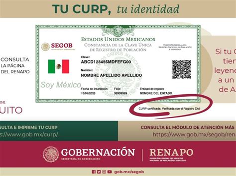 Evita que pierda validez Así puedes tramitar la nueva CURP certificada