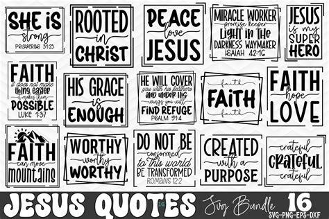 Jesus Quotes Svg Bundle Graphic By Craftart Creative Fabrica