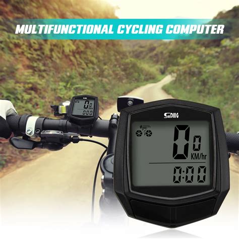 Sunding Waterproof Bicycle Computer With LCD Digital Display MTB Bike