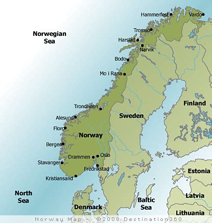 North Cape Norway Map - ToursMaps.com