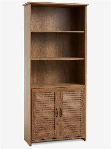 Bookcase MANDERUP 2 Door 3 1 Shelves Wild Oak Colour JYSK