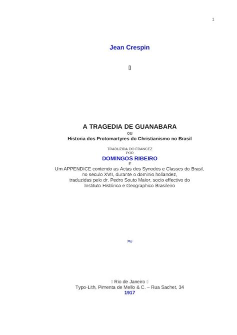 DOC A Tragédia de Guanabara DOKUMEN TIPS