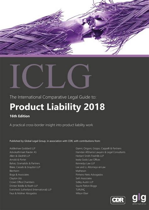 The International Comparative Legal Guide To Product Liability Pdf