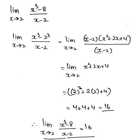 Solve Limit X→2 X 3 8x 2 Maths Questions