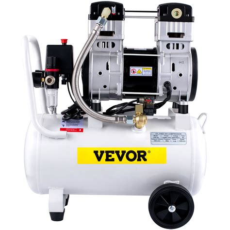 VEVOR Compressore D Aria Portatile Senza Olio Con Accessori 1100W