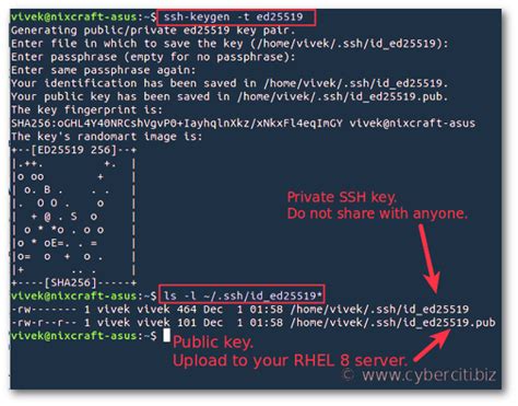 How To Set Up SSH Keys On RHEL 8 NixCraft