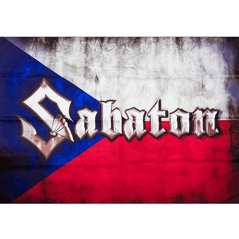 Czech Republic Sabaton Logo Flag | Sabaton Official Store