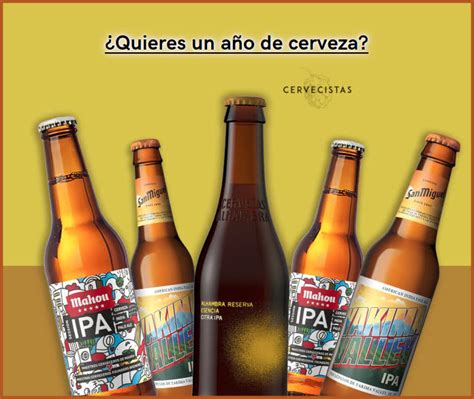 Sorteo de 1 año de cervezas IPA Regalos y Muestras gratis Todo