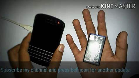 How To Turn On Blackberry Mobile Without Power Button Youtube