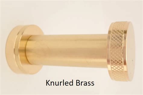 Knurled Brass Wall Hook Stingerich And Company Ltd