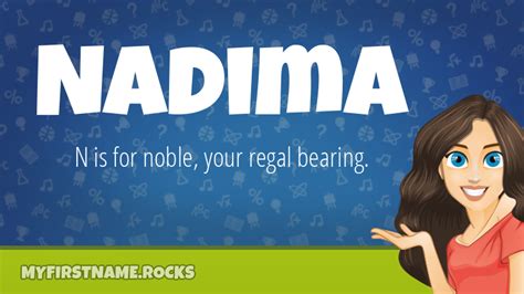 Nadima First Name Personality & Popularity