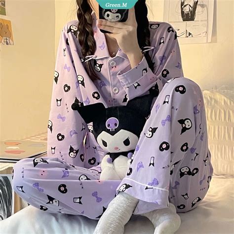 Kuromi Pijamas Kawaii De Dibujos Animados Para Mujer Ropa De Dormir