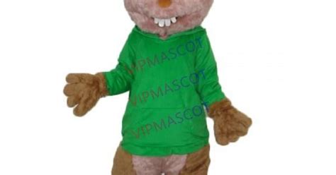 Theodore Chipmunk Mascot Adult Costume