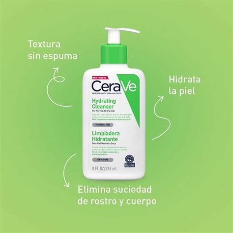 Cerave Crema Limpiadora Hidratante Piel Normal A Seca Sin Perfume Con