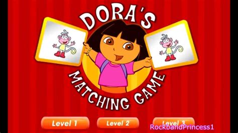 Dora The Explorer Card Matching Dora Games Youtube