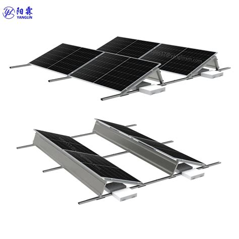 Solar Pv Triangle Ballasting Mounting Systems For East West Solar