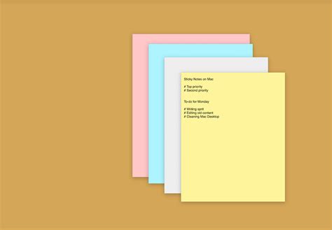 How To Put Sticky Notes On Desktop Mac