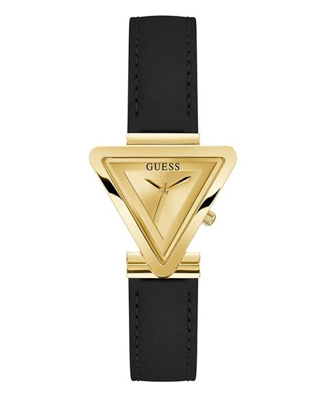 Guess Women S Analog Black Stainless Steel Watch 34mm Macy S