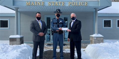 Iuoe Local 4 Presents Check To Maine State Troopers Foundation Maine News