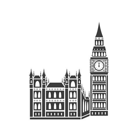 Palacio De Westminster Y Big Ben Vector Premium