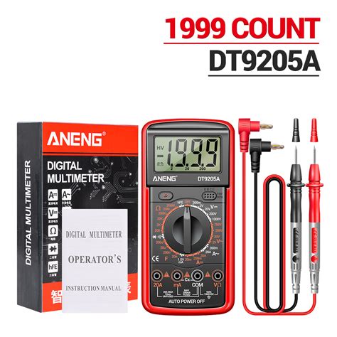 Wholesale ANENG DT9205A Digital Multimeter 1999 Counts High Precision