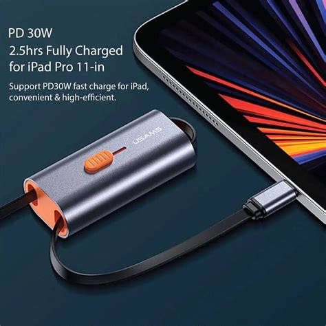 Usams 4-in-1 Multifunctional USB-C Storage Cable PD 60W - универсален ...