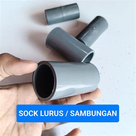 Jual Fitting Pipa Pvc Socket Inchi Sok Lurus Shopee Indonesia