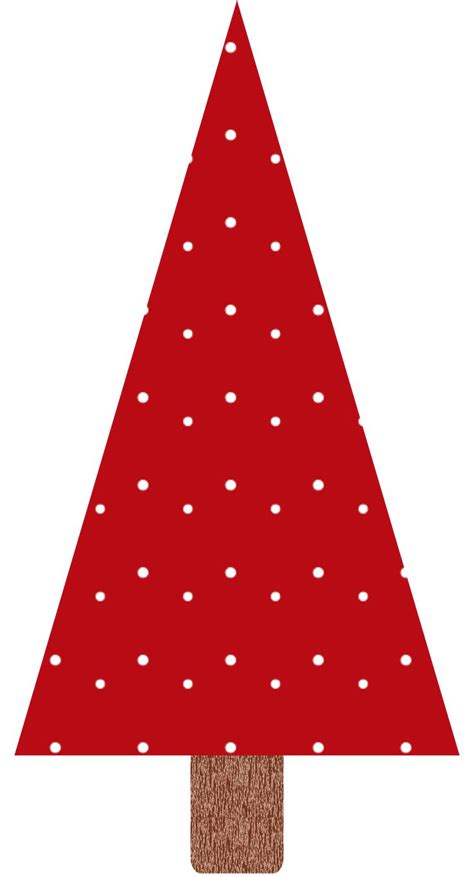 DIY Red Christmas Tree With White Dots