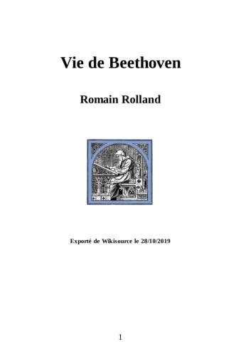 Vie De Beethoven Beethoven