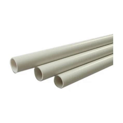 White Mm Electrical Pvc Conduit Pipes For Commercial Size Mm