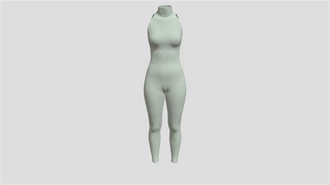 Bodysuit High Neck Halter Buy Royalty Free 3d Model By Najdmie