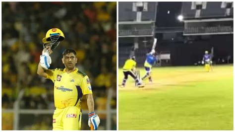 Ipl 2023 Ms Dhoni Turns Back The Clock With Magnanimous Sixes In Csk