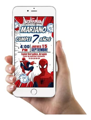 Invitaciones Digitales Spiderman Para Whatsapp Facebook Mail