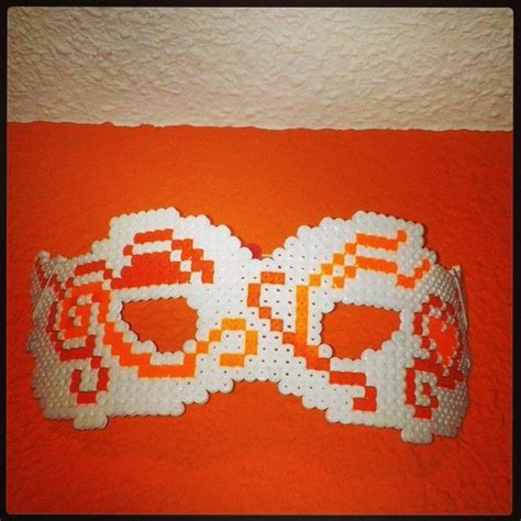 Mask Hama Perler Beads By Piotita With Images Hama Beads Perler Beads Fuse Beads