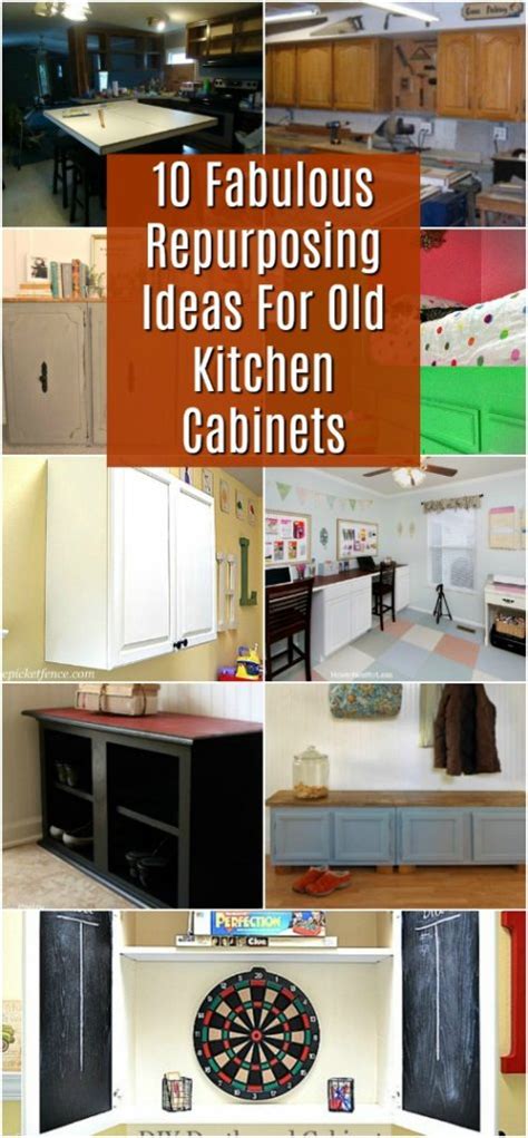 10 Fabulous Repurposing Ideas For Old Kitchen Cabinets DIY Crafts