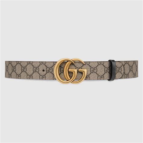 GG Marmont Reversible Belt In Black Leather GUCCI UK