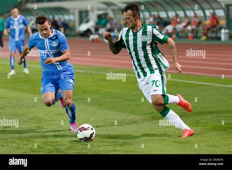 Ferencvarosi TC vs. HNK Rijeka UEFA EL football match Stock Photo - Alamy