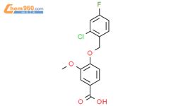 4 2 氯 4 氟苄基 氧 3 甲氧基苯甲酸 4 2 chloro 4 fluorobenzyl oxy 3