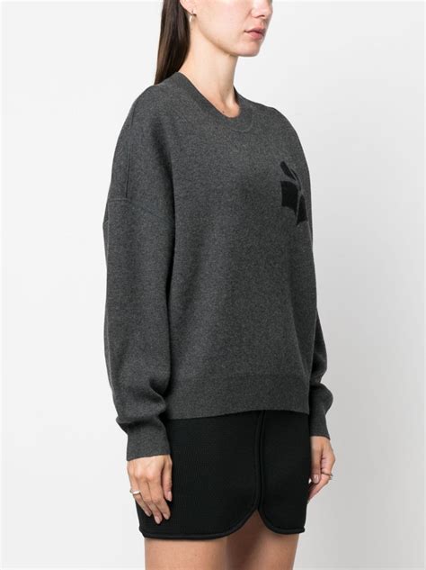 Atlee intarsia knit logo jumper MARANT ÉTOILE Eraldo