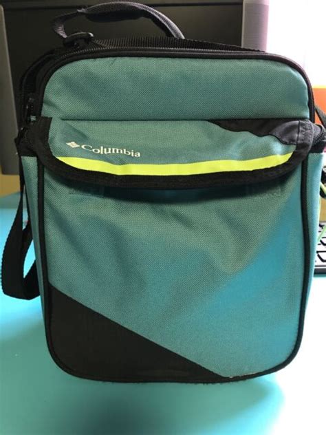 Columbia Lunch Box Expandable Insulated Lunch Pack Teal And Black Ebay