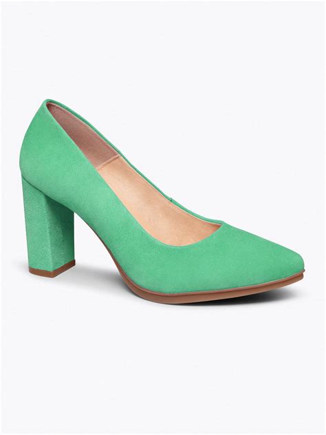 Venta Zapatos Tacon Verde Esmeralda En Stock