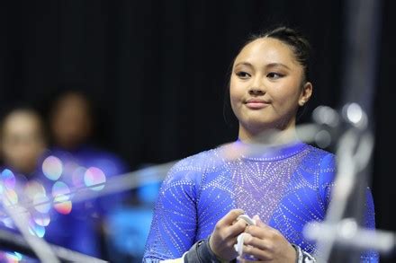 Gymnast Margzetta Frazier Ucla During Ncaa Editorial Stock Photo