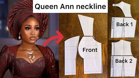 How To Cut A Queen Ann Neckline Sweetheart Neckline With Bustier