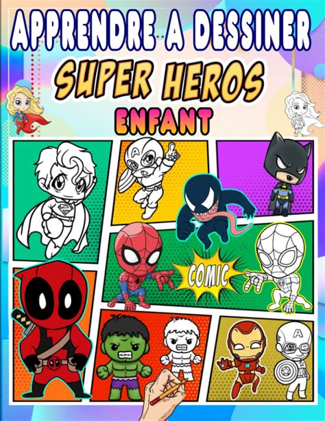 Buy apprendre à dessiner super heros Livre de dessin de super héros