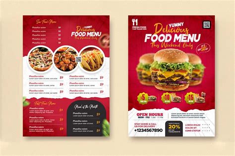 Restaurant Menu Poster Download Psd Template Graphic Shell